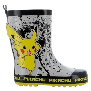 Køb Pikachu Børne Gummistøvler - Lysgrå/sort - 26 online billigt tilbud rabat tøj