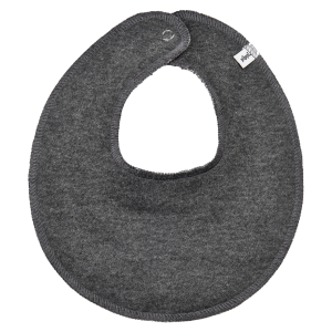 Køb Pippi Baby Savlesmæk i økologisk bomuld - Dark Grey Melange - Onesize online billigt tilbud rabat tøj