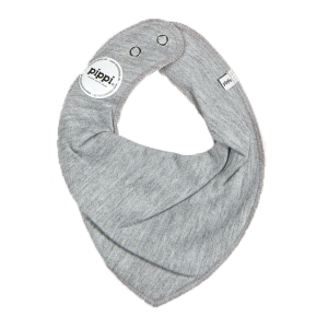 Køb Pippi Baby Savlesmæk i økologisk bomuld - Grey Melange - Onesize online billigt tilbud rabat tøj