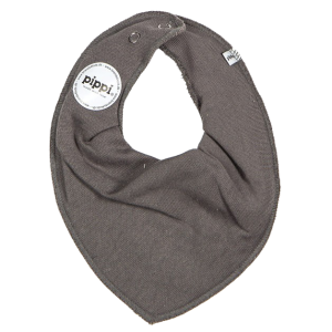 Køb Pippi Baby Savlesmæk i økologisk bomuld - Grey - Onesize online billigt tilbud rabat tøj