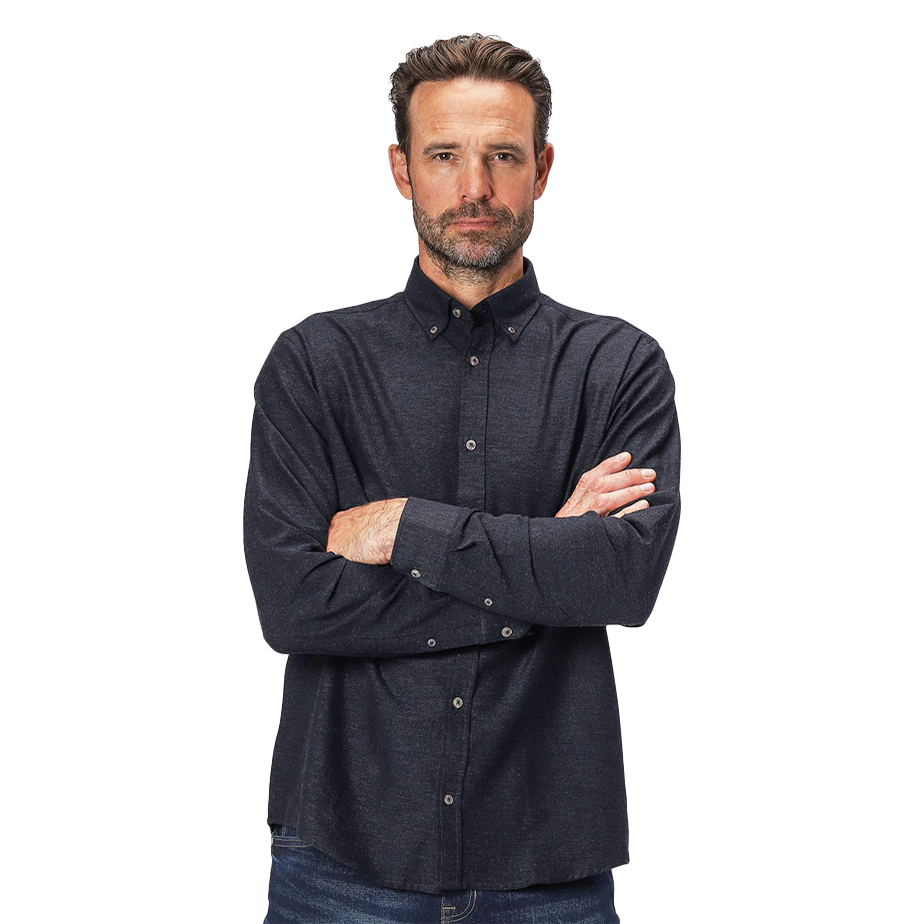 Køb Pre End Harris Herre Skjorte - Dk. Navy Blue Mix - L-41/43 online billigt tilbud rabat tøj