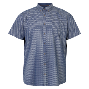 Køb Pre End Sigfred Herre Kortærmet skjorte - Thunder blue - XL-43/44 online billigt tilbud rabat tøj