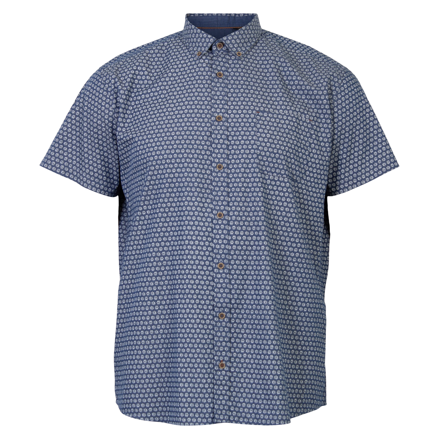 Køb Pre End Sigfred Herre Kortærmet skjorte - Thunder blue - XL-43/44 online billigt tilbud rabat tøj