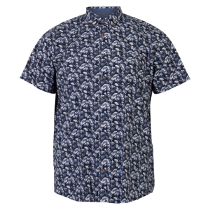Køb Pre End Sigfred Herre Kortærmet skjorte - Ultra Dark Navy - M-39/40 online billigt tilbud rabat tøj