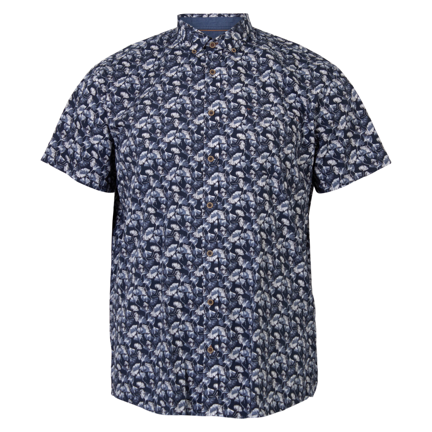 Køb Pre End Sigfred Herre Kortærmet skjorte - Ultra Dark Navy - M-39/40 online billigt tilbud rabat tøj