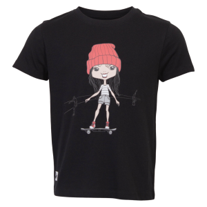 Køb Queenz Doka Pige T-shirt - P4 Black - 110/116 online billigt tilbud rabat tøj