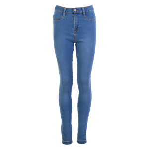 Køb Queenz Grace Pige Jeans - M. Light Blue Denim - 134 online billigt tilbud rabat tøj