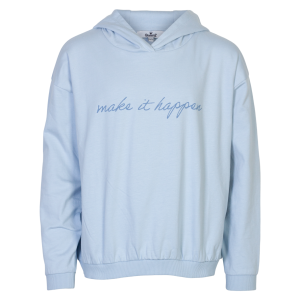 Køb Queenz Idaho Pige Hættetrøje - Niagara Mist - 134/140 online billigt tilbud rabat tøj