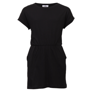 Køb Queenz Pige Kjole - Black - 134/140 online billigt tilbud rabat tøj