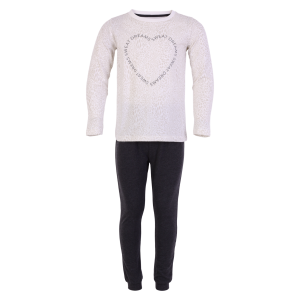 Køb Queenz Pige Nattøjssæt - Offwhite AOP - 110/116 online billigt tilbud rabat tøj