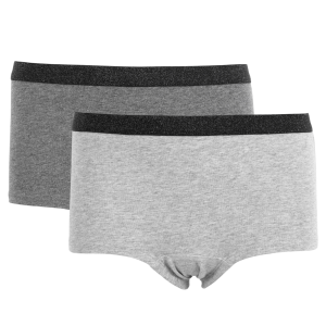 Køb Queenz Uno Pige Trusser m. glimmer - Grey Melange - 134/140 online billigt tilbud rabat tøj