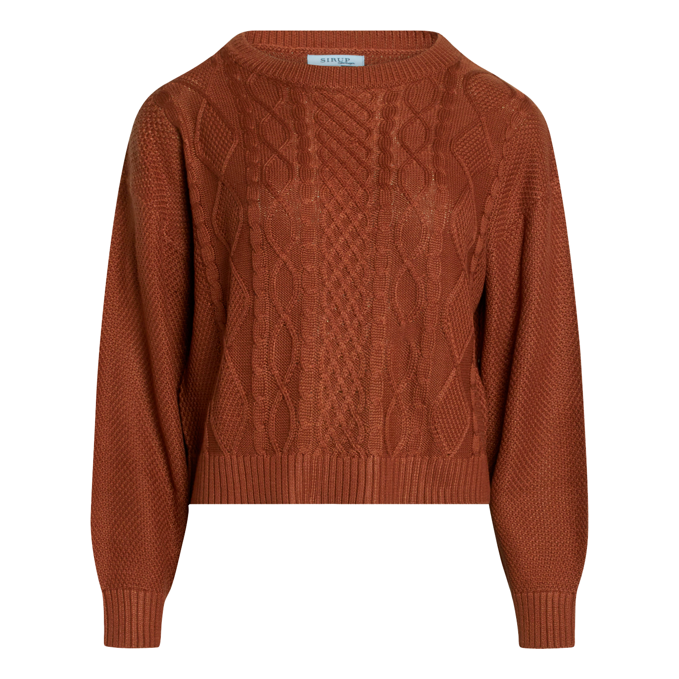 Køb Sirup Copenhagen Dame Striktrøje - Rustic Brown - 2XL online billigt tilbud rabat tøj
