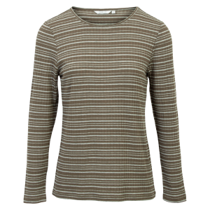 Køb Sirup Dame Langærmet t-shirt - Stone gray/grey melange combo - S online billigt tilbud rabat tøj