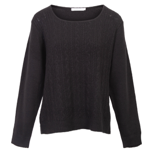 Køb Sirup Dame Striktrøje - Black - M online billigt tilbud rabat tøj