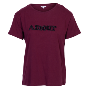 Køb Sirup Dame T-shirt - Burgundy - M online billigt tilbud rabat tøj