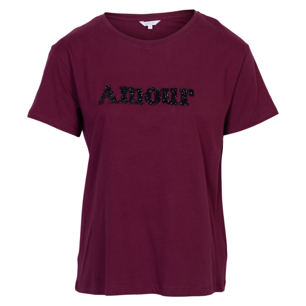 Køb Sirup Dame T-shirt - Burgundy - M online billigt tilbud rabat tøj