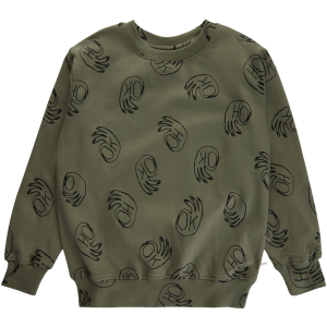 Køb Soft Gallery Drenge Sweatshirt i økologisk bomuld - Deep Lichen Green - 3Y online billigt tilbud rabat tøj