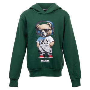 Køb Squared & Cubed Børne Hættetrøje - Green - 4 online billigt tilbud rabat tøj