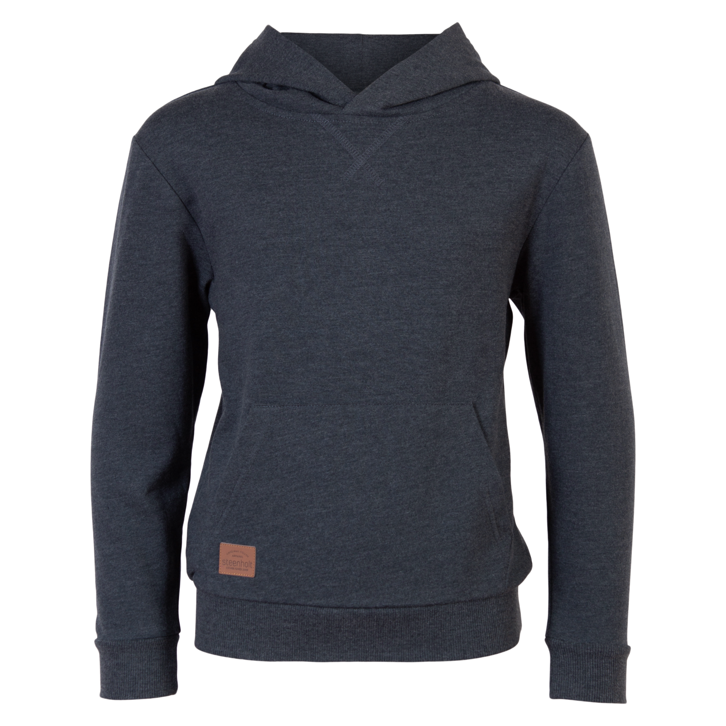 Køb Steenholt Atlas Børne Hættetrøje - Melange Blue - 92 online billigt tilbud rabat tøj