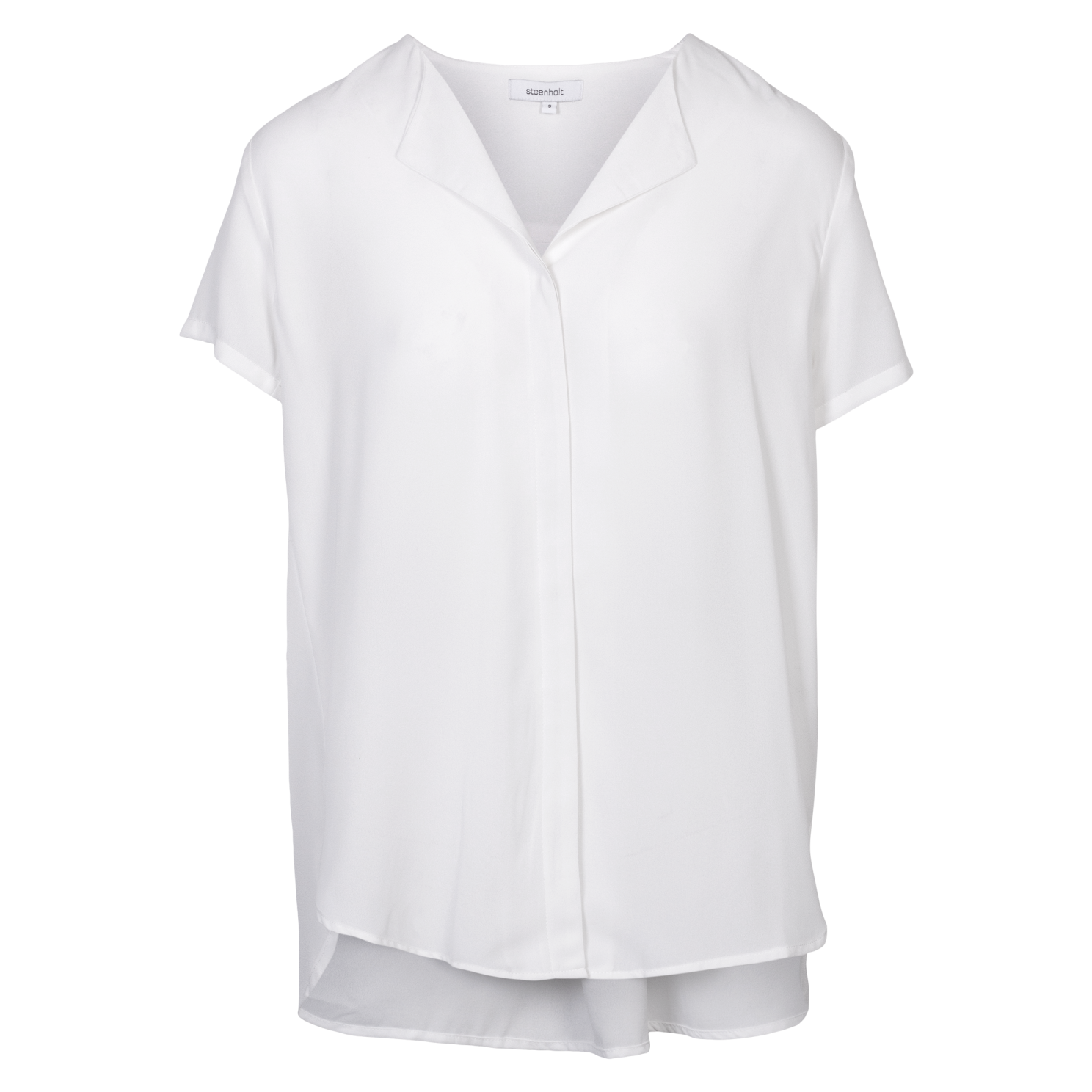 Køb Steenholt Clara Dame Kortærmet bluse - Bright White - S online billigt tilbud rabat tøj