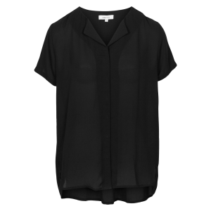 Køb Steenholt Clara Dame Kortærmet bluse - Jet Black - 46 online billigt tilbud rabat tøj