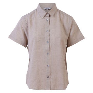 Køb Steenholt Linett Dame Kortærmet skjorte i hørmix - Woody - 44 online billigt tilbud rabat tøj