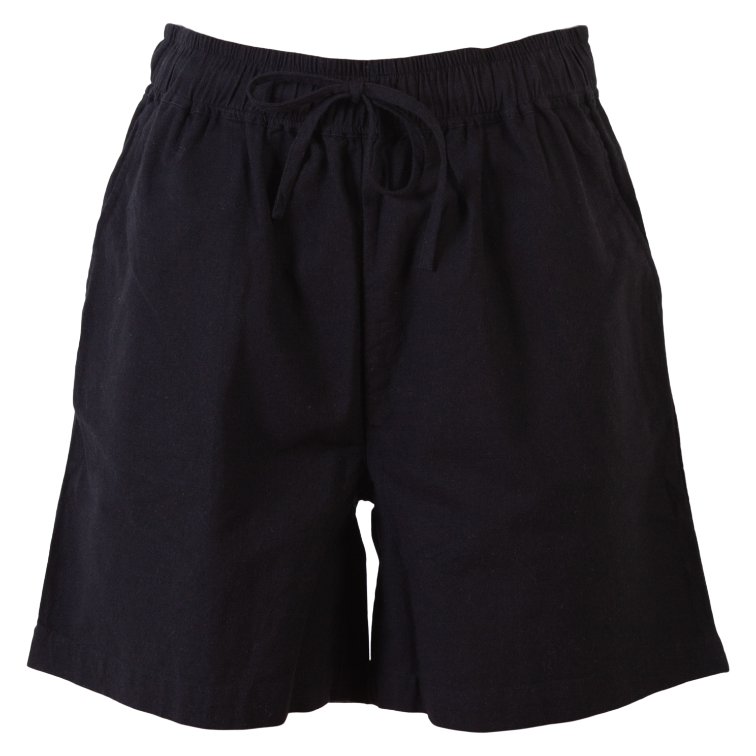 Køb Steenholt Linett Dame Shorts i hørmix - Black - S online billigt tilbud rabat tøj