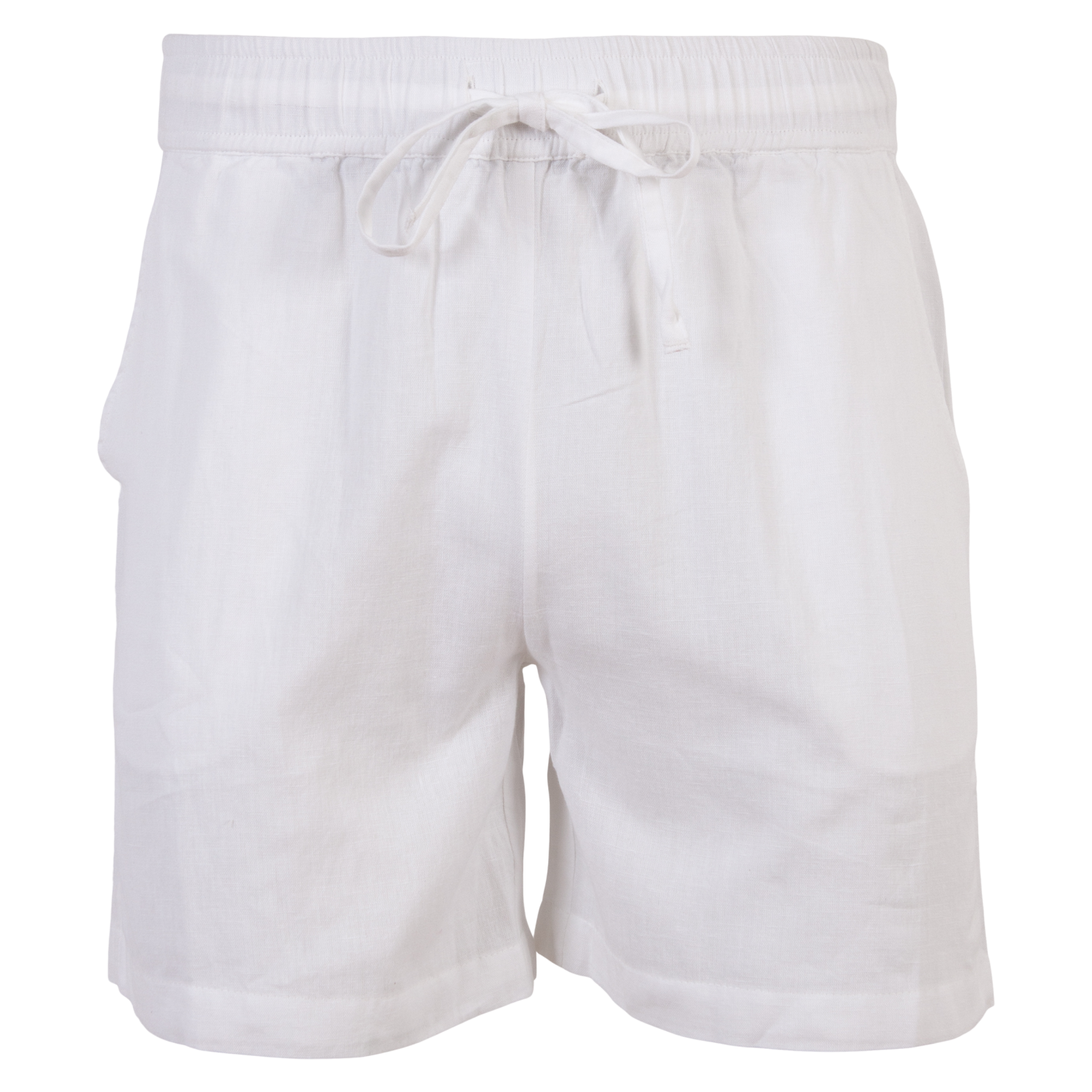 Køb Steenholt Linett Dame Shorts i hørmix - Bright White - M online billigt tilbud rabat tøj
