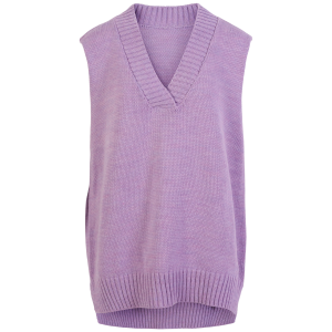 Køb Vanting Dame Strikvest - Light Purple - Onesize online billigt tilbud rabat tøj