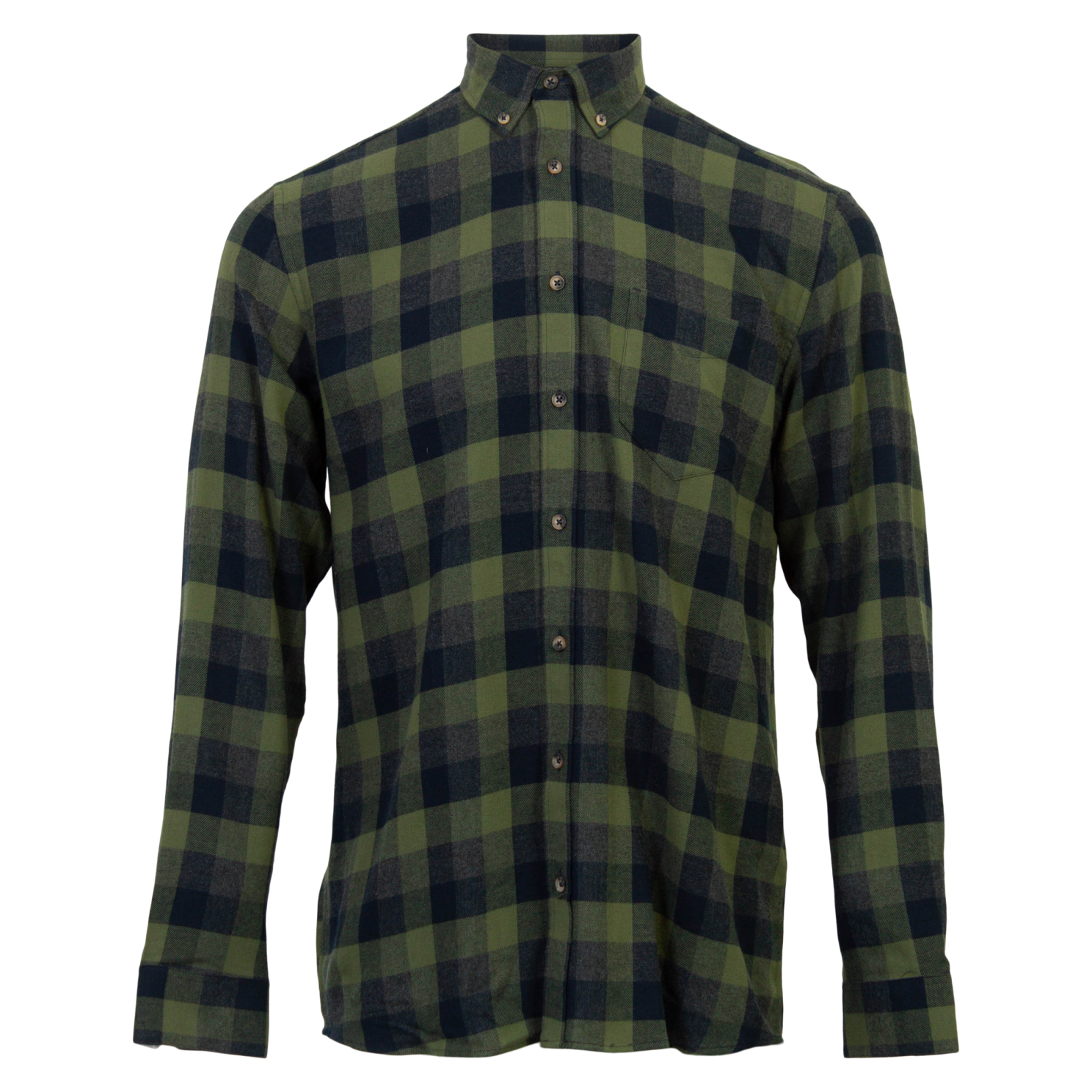 Køb Vito Farmer Herre Skjorte - Army Green mix - M-39/40 online billigt tilbud rabat tøj