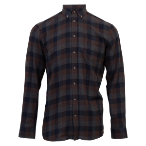 Køb Vito Farmer Herre Skjorte - Ultra dark brown mix - M-39/40 online billigt tilbud rabat tøj