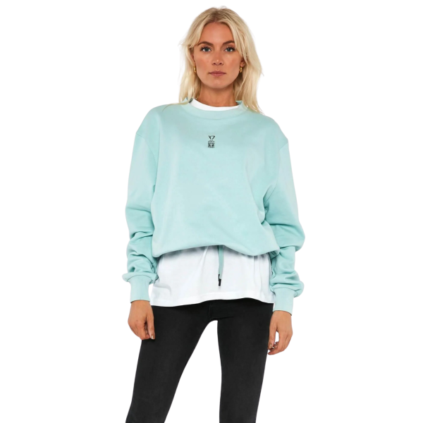 Køb Y7 Luke Dame Sweatshirt - Aquamarine - XS online billigt tilbud rabat tøj