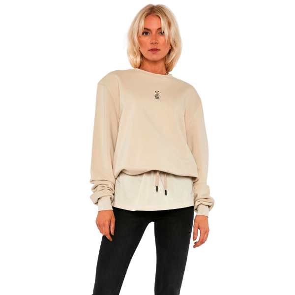 Køb Y7 Luke Dame Sweatshirt - Fog Sand - XS online billigt tilbud rabat tøj