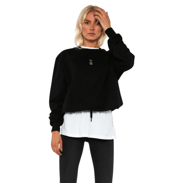 Køb Y7 Luke Dame Sweatshirt - Sort - XS online billigt tilbud rabat tøj