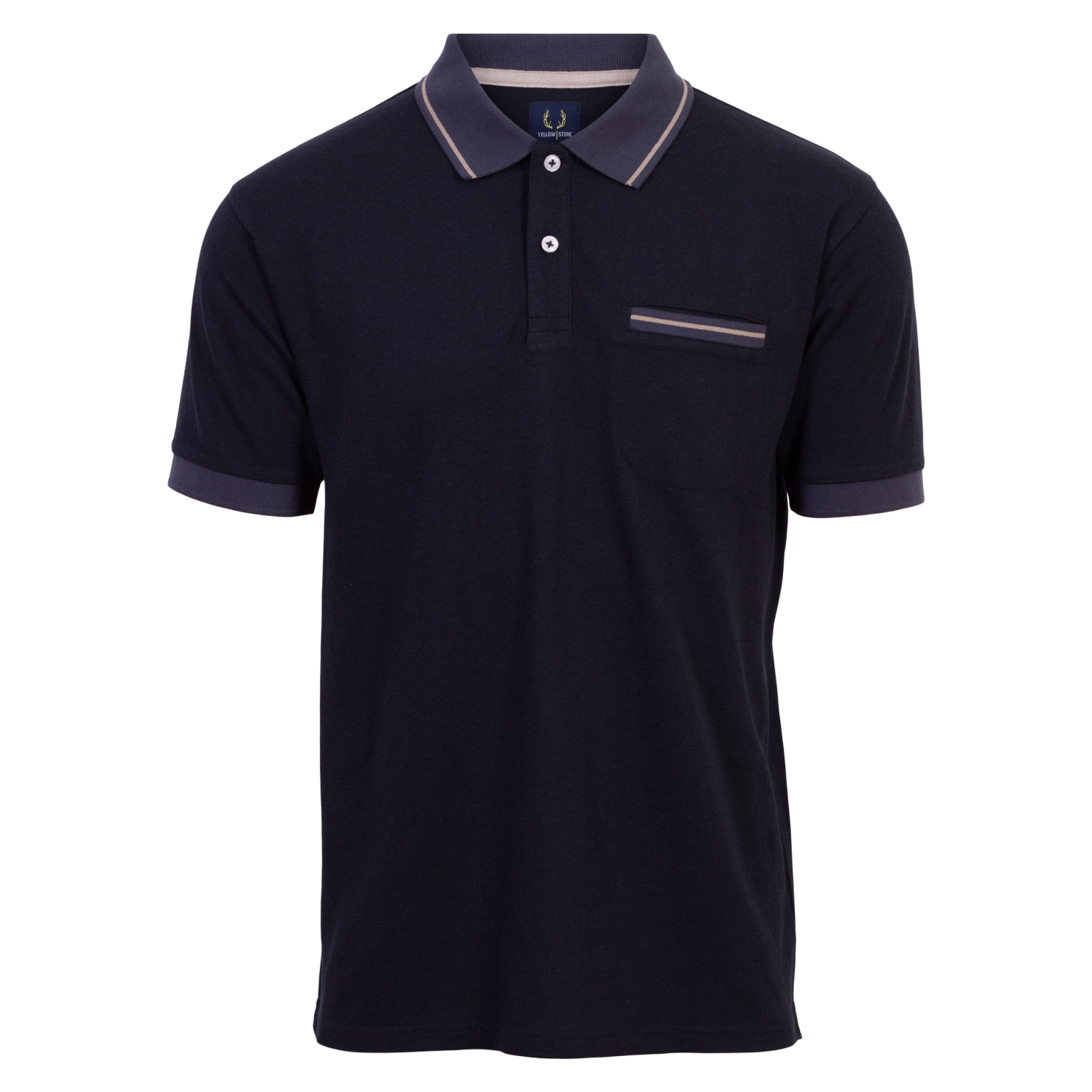 Køb Yellowstone Eagle Herre Polo - Blue Nights - M online billigt tilbud rabat tøj
