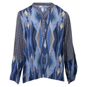 Køb ZbyZ Dame Bluse - Blue Combi - 42/44 online billigt tilbud rabat tøj