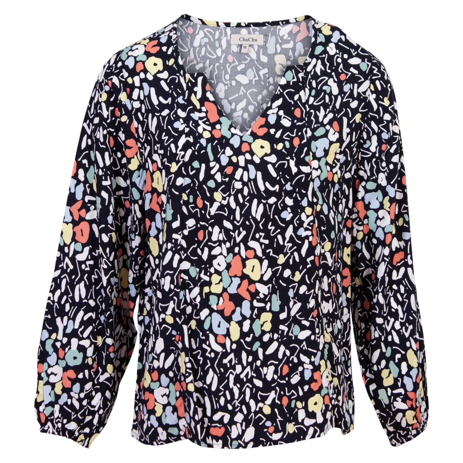 Køb ZbyZ Dame Skjorte - Navy/Orange - 46/48 online billigt tilbud rabat tøj