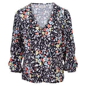 Køb ZbyZ Dame Skjorte - Navy/Orange - 50/52 online billigt tilbud rabat tøj